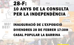 Exposició “28-F: 10 anys de la consulta popular sobre la independència a Molins”